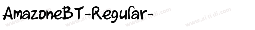 AmazoneBT-Regular字体转换