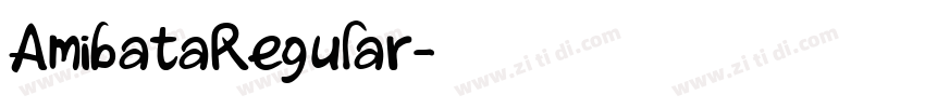 AmibataRegular字体转换