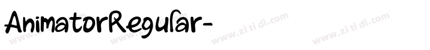 AnimatorRegular字体转换
