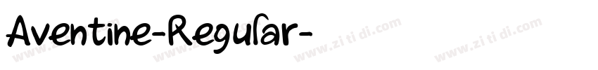 Aventine-Regular字体转换