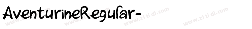 AventurineRegular字体转换