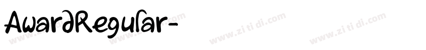 AwardRegular字体转换 AwardRegular字体转换