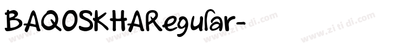 BAQOSKHARegular字体转换