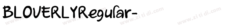 BLOVERLYRegular字体转换