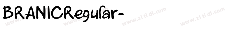BRANICRegular字体转换