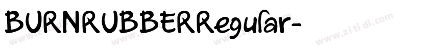 BURNRUBBERRegular字体转换