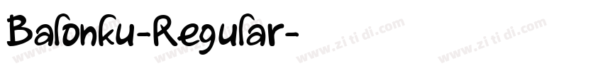 Balonku-Regular字体转换