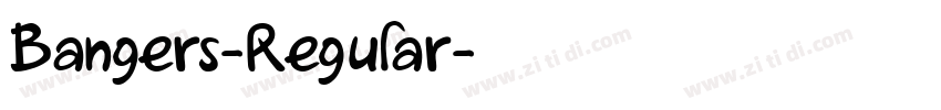 Bangers-Regular字体转换