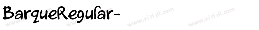 BarqueRegular字体转换