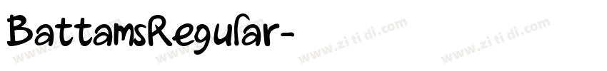 BattamsRegular字体转换