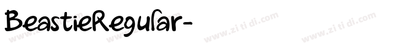 BeastieRegular字体转换