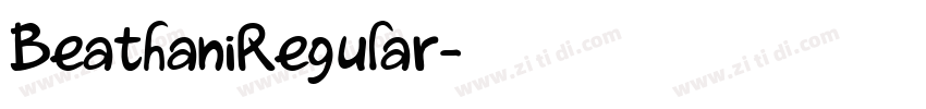 BeathaniRegular字体转换