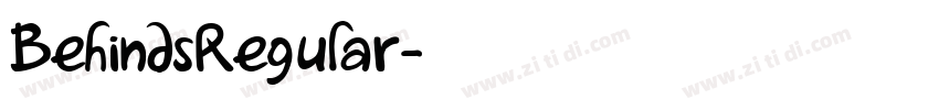 BehindsRegular字体转换 BehindsRegular字体转换