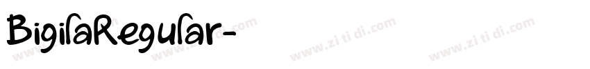 BigilaRegular字体转换