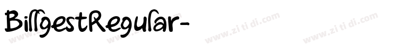 BillgestRegular字体转换