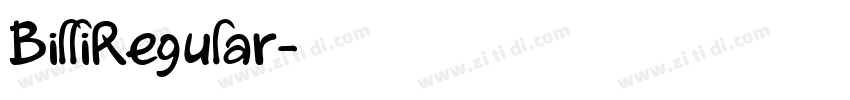 BilliRegular字体转换 BilliRegular字体转换