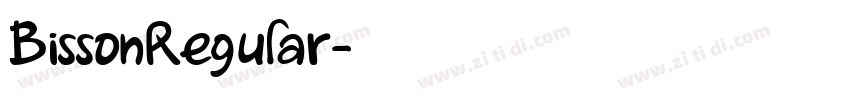 BissonRegular字体转换