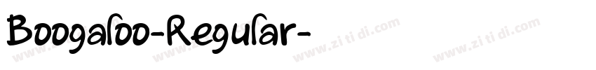 Boogaloo-Regular字体转换