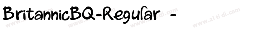 BritannicBQ-Regular免字体转换