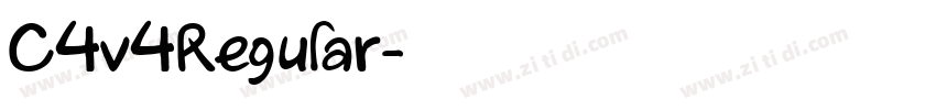C4v4Regular字体转换