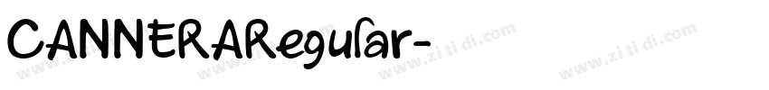 CANNERARegular字体转换