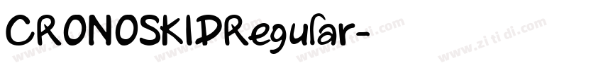 CRONOSKIDRegular字体转换