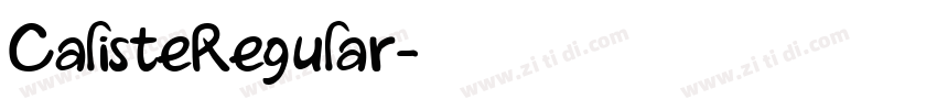 CalisteRegular字体转换