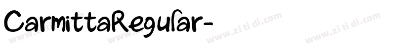 CarmittaRegular字体转换