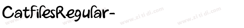 CatfilesRegular字体转换