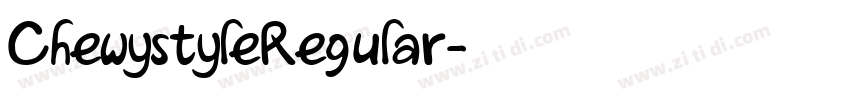 ChewystyleRegular字体转换
