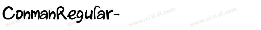 ConmanRegular字体转换