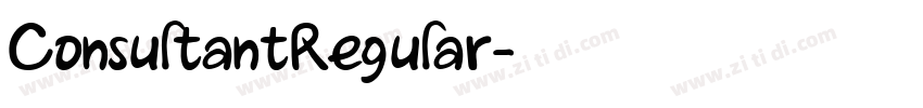 ConsultantRegular字体转换
