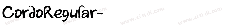 CordoRegular字体转换