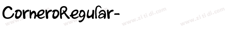 CorneroRegular字体转换