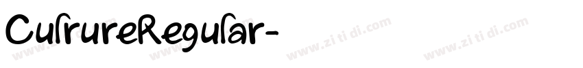 CulrureRegular字体转换