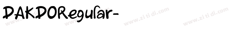 DAKDORegular字体转换