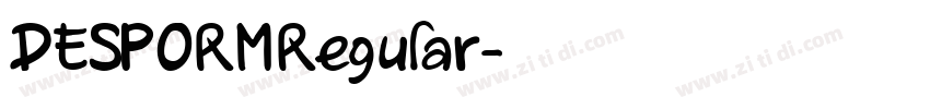 DESPORMRegular字体转换