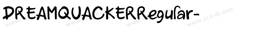 DREAMQUACKERRegular字体转换