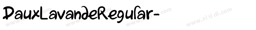 DauxLavandeRegular字体转换 DauxLavandeRegular字体转换
