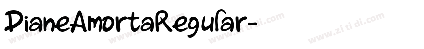 DianeAmortaRegular字体转换