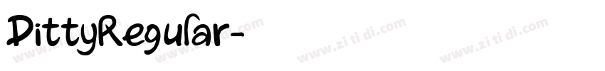 DittyRegular字体转换