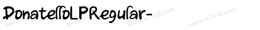 DonatelloLPRegular字体转换