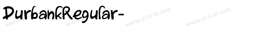 DurbankRegular字体转换