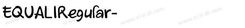 EQUALIRegular字体转换