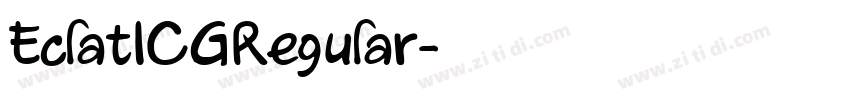 EclatICGRegular字体转换