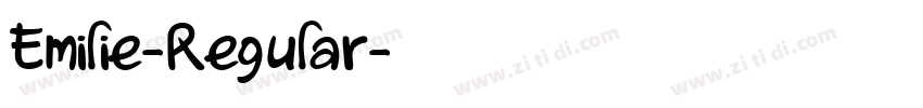 Emilie-Regular字体转换