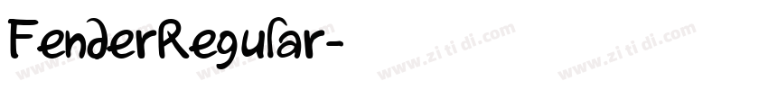 FenderRegular字体转换