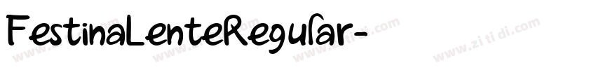 FestinaLenteRegular字体转换