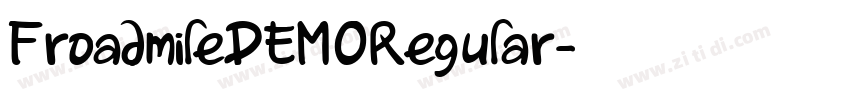 FroadmileDEMORegular字体转换