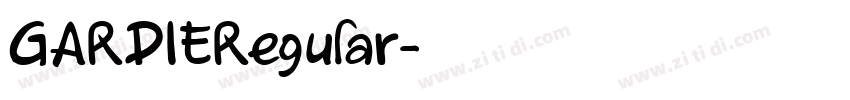 GARDIERegular字体转换